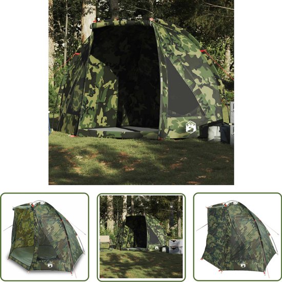 vidaXL Hengeltent - Vistent - Vistent waterdicht camouflage - Visserijtent - Camouflerende Tent - Waterdichte Tent