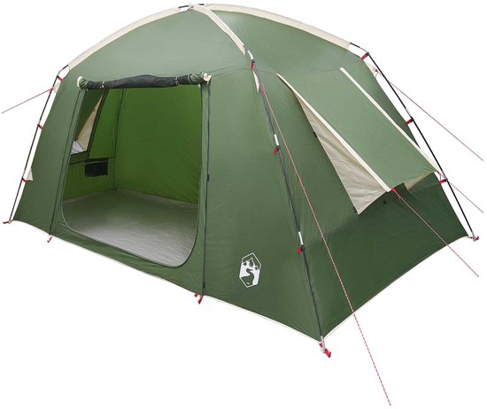 vidaXL - Huisje - Tent - met - dak - Groen - 300 - x - 210 - x - 156 - cm - Polyester van Vidaxl