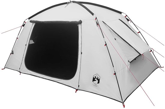 vidaXL - Huisje - Tent - met - dak - Wit - Blackout - 400 - x - 210 - x - 180 - cm - Polyester