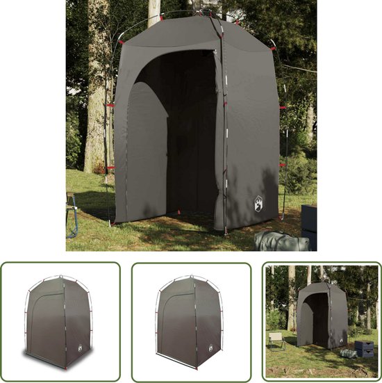 vidaXL Kampeeraccessoires - Douchetent - Douchetent waterdicht bruin - Waterdicht - Compact - Bruine Tent van Merkloos