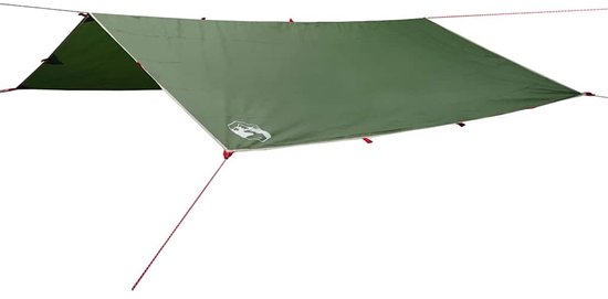 vidaXL - Kampeerluifel - waterdicht - 300x294 - cm - groen van VidaXL