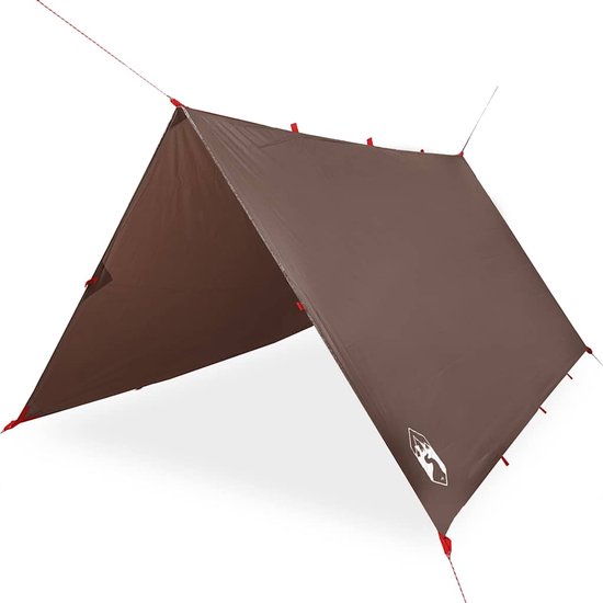 vidaXL - Kampeerluifel - waterdicht - 366x306 - cm - bruin van VidaXL