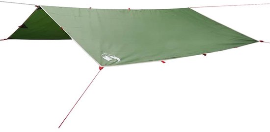 vidaXL - Kampeerluifel - waterdicht - 400x294 - cm - groen van Vidaxl
