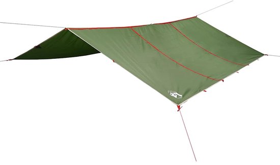 vidaXL - Kampeerluifel - waterdicht - 420x440 - cm - groen van Vidaxl