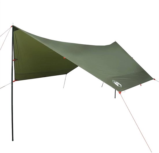 vidaXL - Kampeerluifel - waterdicht - 438x376x212 - cm - olijfgroen van Merkloos