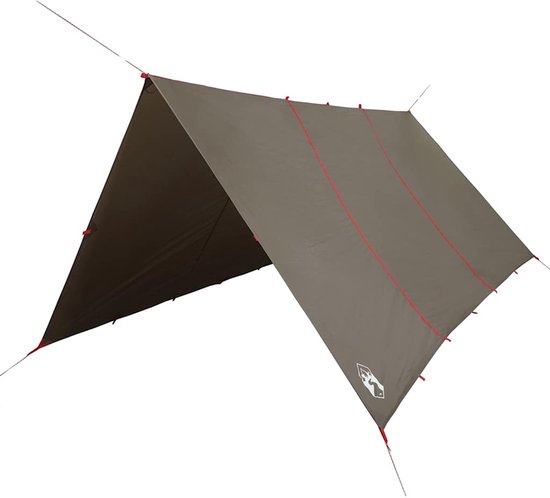 vidaXL - Kampeerluifel - waterdicht - 451x420 - cm - bruin van VidaXL