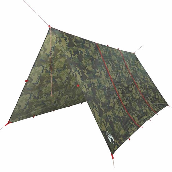 vidaXL - Kampeerluifel - waterdicht - 451x420 - cm - camouflage van VidaXL