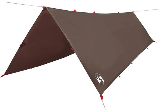 vidaXL - Kampeerluifel - waterdicht - 506x306 - cm - bruin van VidaXL