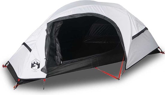 vidaXL - Koepeltent - 1-persoons - waterdicht - verduisterend - stof - wit