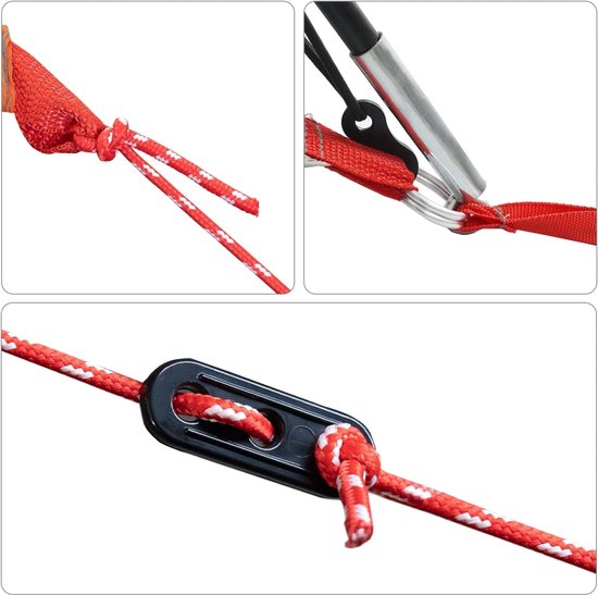 vidaXL - Koepeltent - 11-persoons - waterdicht - grijs - en - oranje van vidaXL