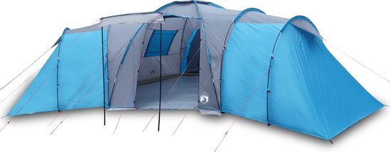 vidaXL - Koepeltent - 12-persoons - waterdicht - blauw van vidaXL