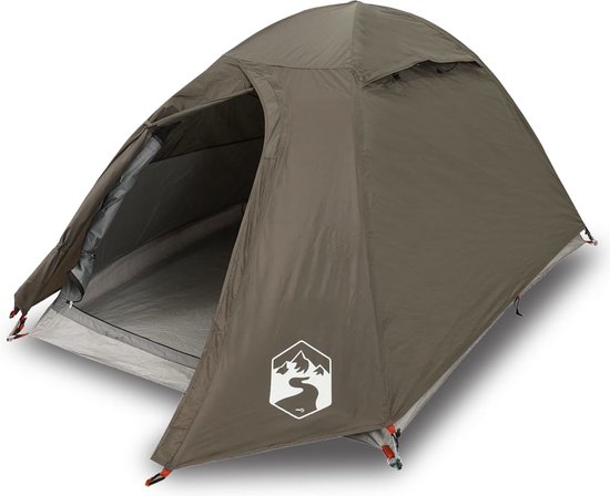 vidaXL - Koepeltent - 2-persoons - waterdicht - bruin van vidaXL