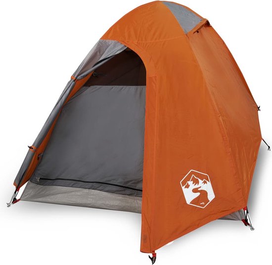 vidaXL - Koepeltent - 2-persoons - waterdicht - oranje van Vidaxl