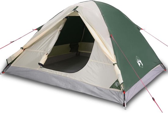 vidaXL - Koepeltent - 3-persoons - waterdicht - groen van vidaXL