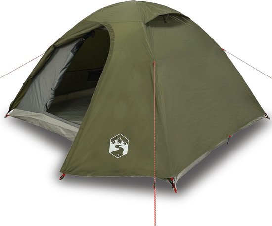 vidaXL - Koepeltent - 3-persoons - waterdicht - olijfgroen van vidaXL