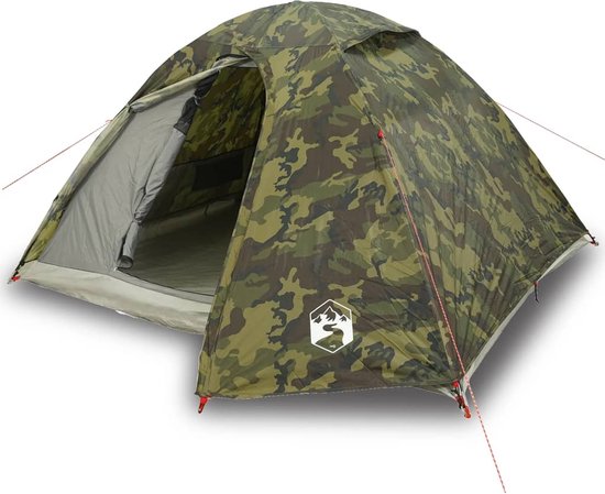 vidaXL - Koepeltent - 4-persoons - waterdicht - camouflage van Vidaxl