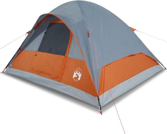 vidaXL - Koepeltent - 6-persoons - waterdicht - oranje van Vidaxl