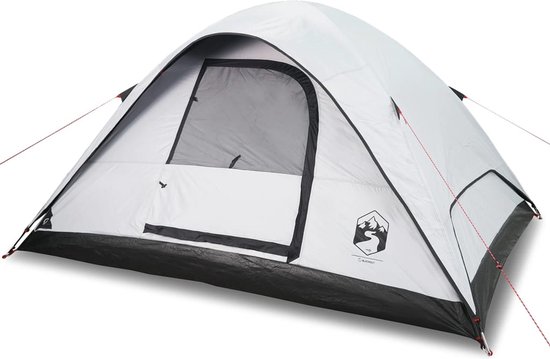vidaXL - Koepeltent - 6-persoons - waterdicht - verduisterend - stof - wit van vidaXL