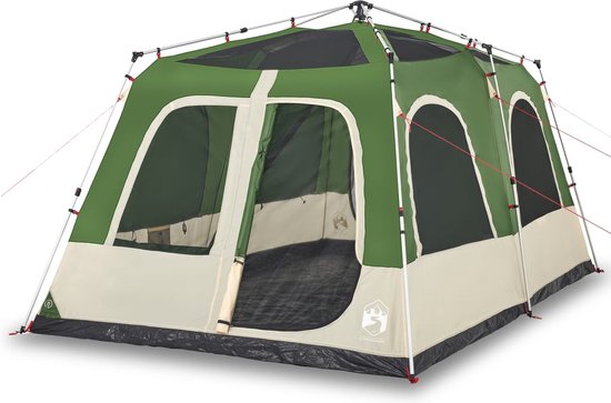 vidaXL - Koepeltent - 8-persoons - snelontgrendeling - groen van vidaXL