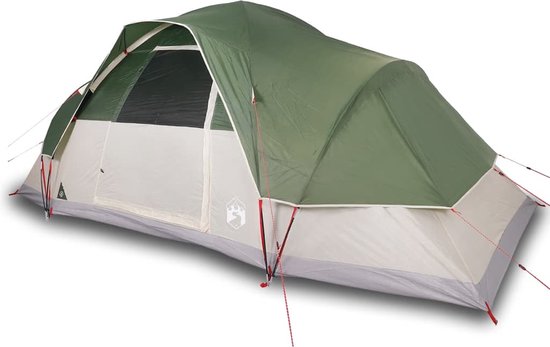 vidaXL - Koepeltent - 9-persoons - waterdicht - groen van vidaXL