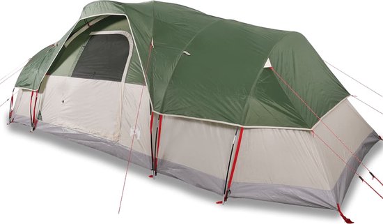vidaXL - Koepeltent - voor - gezin - 11-persoons - waterdicht - groen van vidaXL