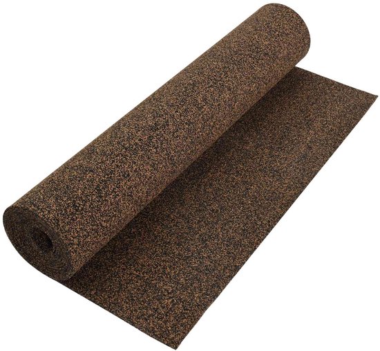 vidaXL - Kurkrol - Bruin - 100 - x - 1000 - cm - Kurk - en - Rubber