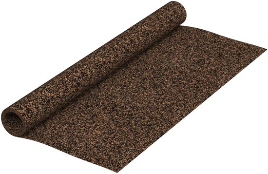 vidaXL - Kurkrol - Bruin - 100 - x - 200 - cm - Kurk - en - Rubber