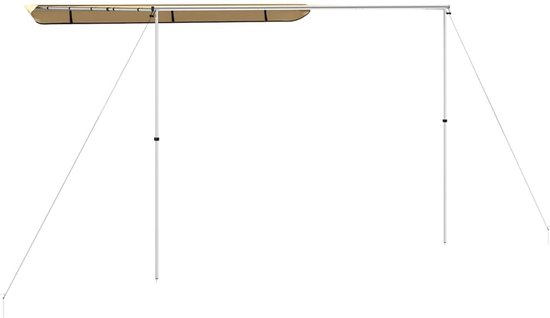 vidaXL - Luifel - voor - camper - en - caravan - 4x3x2,15 - m - beige