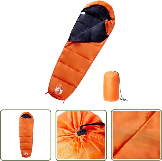 vidaXL Mummie Slaapzak - Slaapzak - Slaapzak mummie voor volwassenen 3 seizoenen - Campingspullen - Kampeeraccessoires - Winterkleding van Vidaxl
