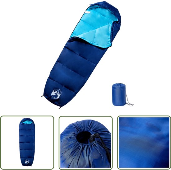 vidaXL Mummieslaapzak - Slaapzak - Slaapzak mummie voor volwassenen 3 seizoenen - Slaapzak 3 Seizoenen - Campingspullen - Outdoor Spullen van Merkloos