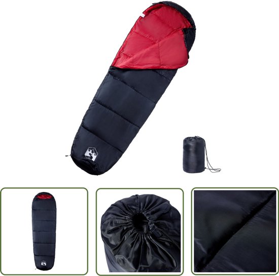vidaXL Mummieslaapzak - Slaapzak - Slaapzak mummie voor volwassenen camping 3 seizoenen - Campingspullen - Kampeeraccessoires - Winterjas van Merkloos