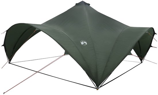 vidaXL - Partytent - Legergroen - 500 - x - 500 - x - 350 - cm - Polyester - en - Staal van Vidaxl