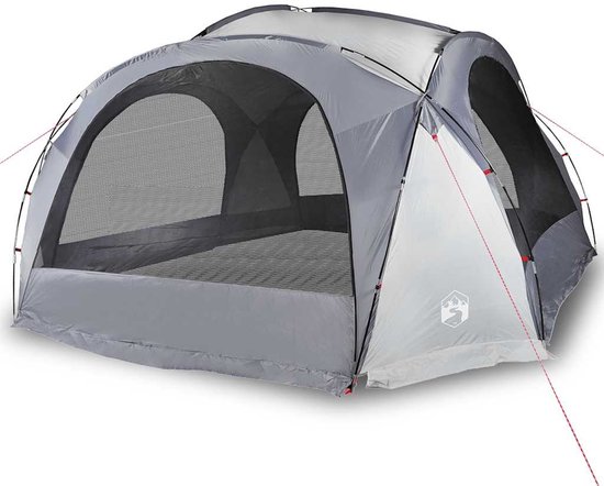 vidaXL - Partytent - waterdicht - wit - en - grijs van VidaXL