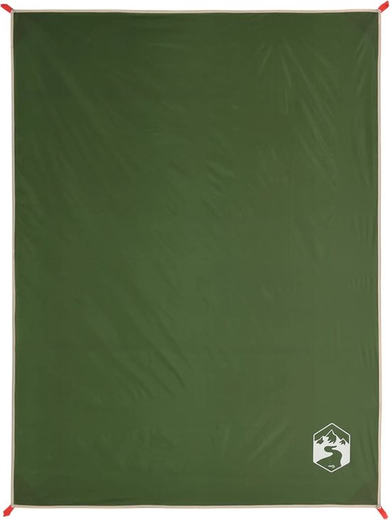 vidaXL - Picknickkleed - met - haringen - 205x155 - cm - groen van vidaXL