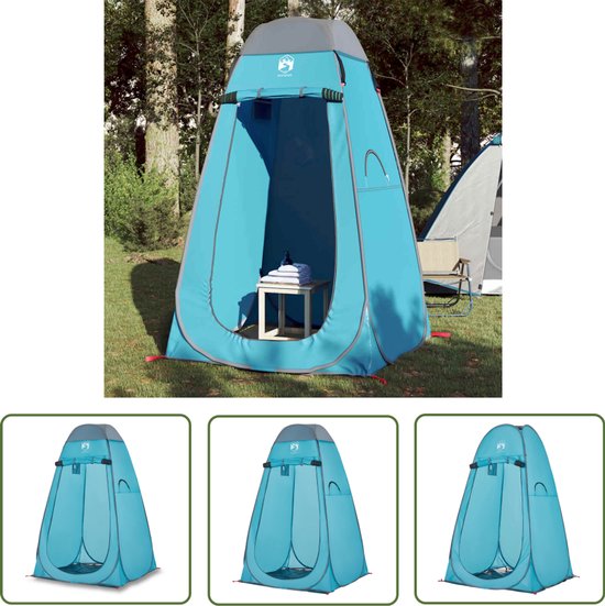 vidaXL Pop-up Tent - Privacytent - Privacytent pop-up waterdicht blauw - Douchecabine - Omkleedtent - Watersport van Merkloos