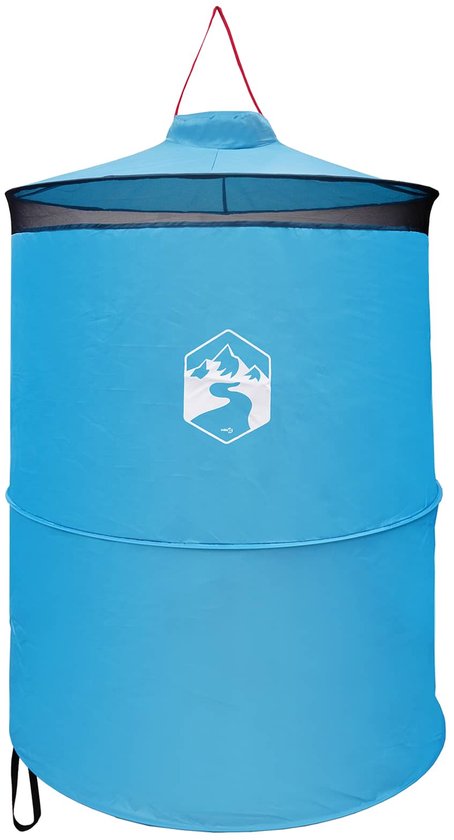 vidaXL - Pop-up - Toilet - Tent - met - Hangtouw - Blauw - 97 - x - 126 - cm van Merkloos
