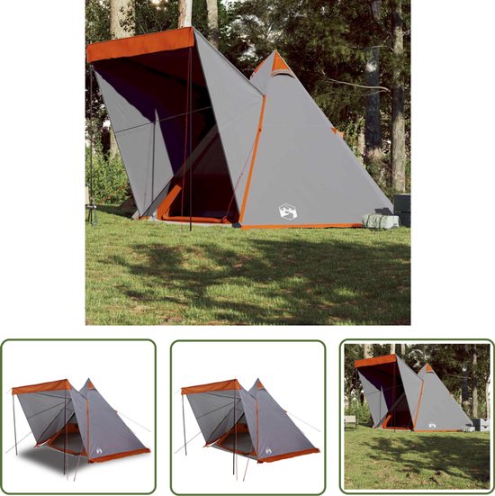 vidaXL Sleutelset - Dynamo Meter - Tipitent 6-persoons waterdicht grijs en oranje - Gereedschap - Handgereedschap - Klikmechanisme van Vidaxl