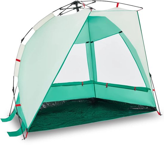 vidaXL - strandtent - 2-persoons - waterdicht - snelontgrendeling - zeegroen van Vidaxl
