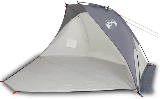 vidaXL - Strandtent - 268x223x125 - cm - 185T - polyester - grijs van VidaXL