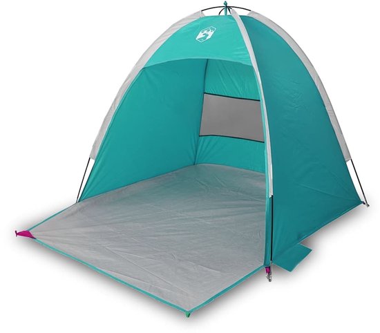 vidaXL - Strandtent - 3-persoons - waterdicht - zeegroen van VidaXL