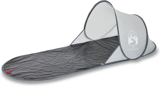 vidaXL - Strandtent - pop-up - waterdicht - grijs van vidaXL