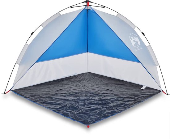 vidaXL - Strandtent - waterdicht - snelontgrendeling - azuurblauw van Vidaxl