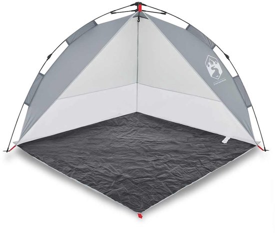 vidaXL - Strandtent - waterdicht - snelontgrendeling - grijs van Vidaxl