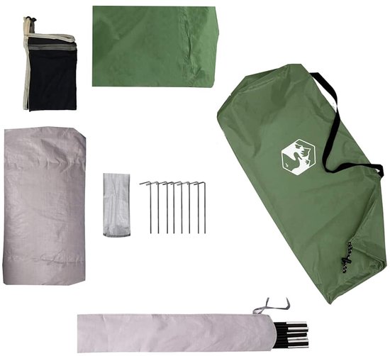 vidaXL - Tent - 1-persoons - waterdicht - groen van Vidaxl