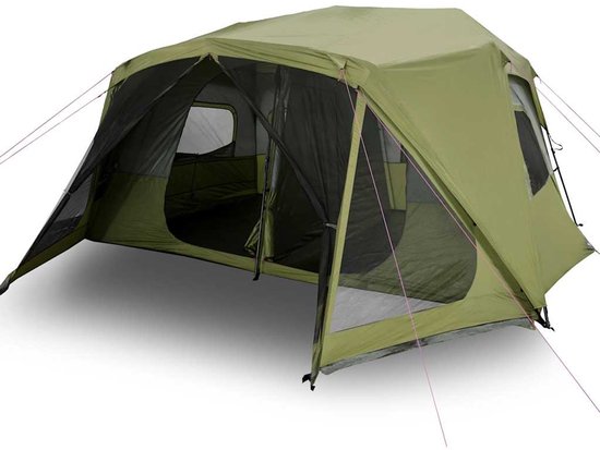 vidaXL - Tent - 10-persoons - waterdicht - snelontgrendeling - groen van VidaXL