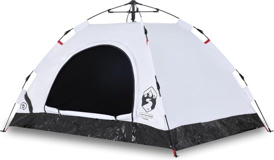 vidaXL - Tent - 2-persoons - snelontgrendeling - verduisterende - stof - wit van Vidaxl