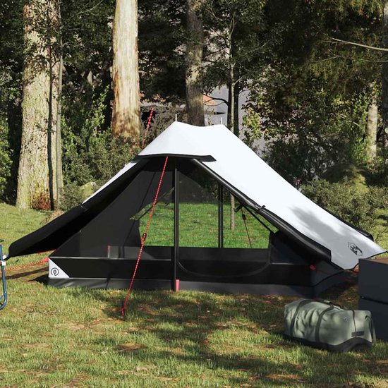 vidaXL - Tent - 2-persoons - waterdicht - verduisterend - stof - wit van Vidaxl