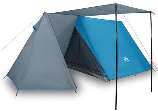 vidaXL Tent 3-persoons - Waterdicht - Blauw van VidaXL