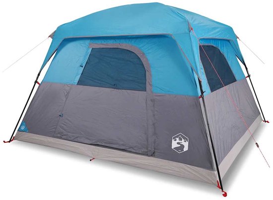 vidaXL - Tent - 4-persoons - waterdicht - blauw van Vidaxl