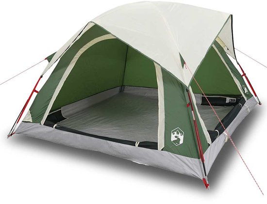 vidaXL - Tent - 4-persoons - waterdicht - groen van Vidaxl